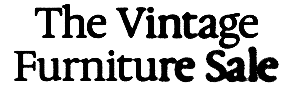 The Vintage Furniture Sale